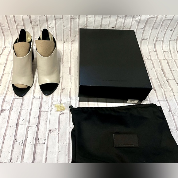 ALEXANDER WANG OPEN-TOE SUEDE-LEATHER
WEDGE BOOTIES - Picture 8 of 9